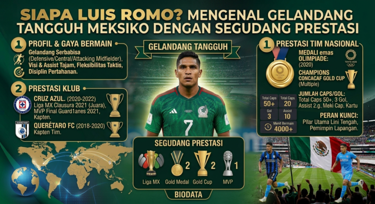 Siapa Luis Romo? Mengenal Gelandang Tangguh Meksiko dengan Segudang Prestasi