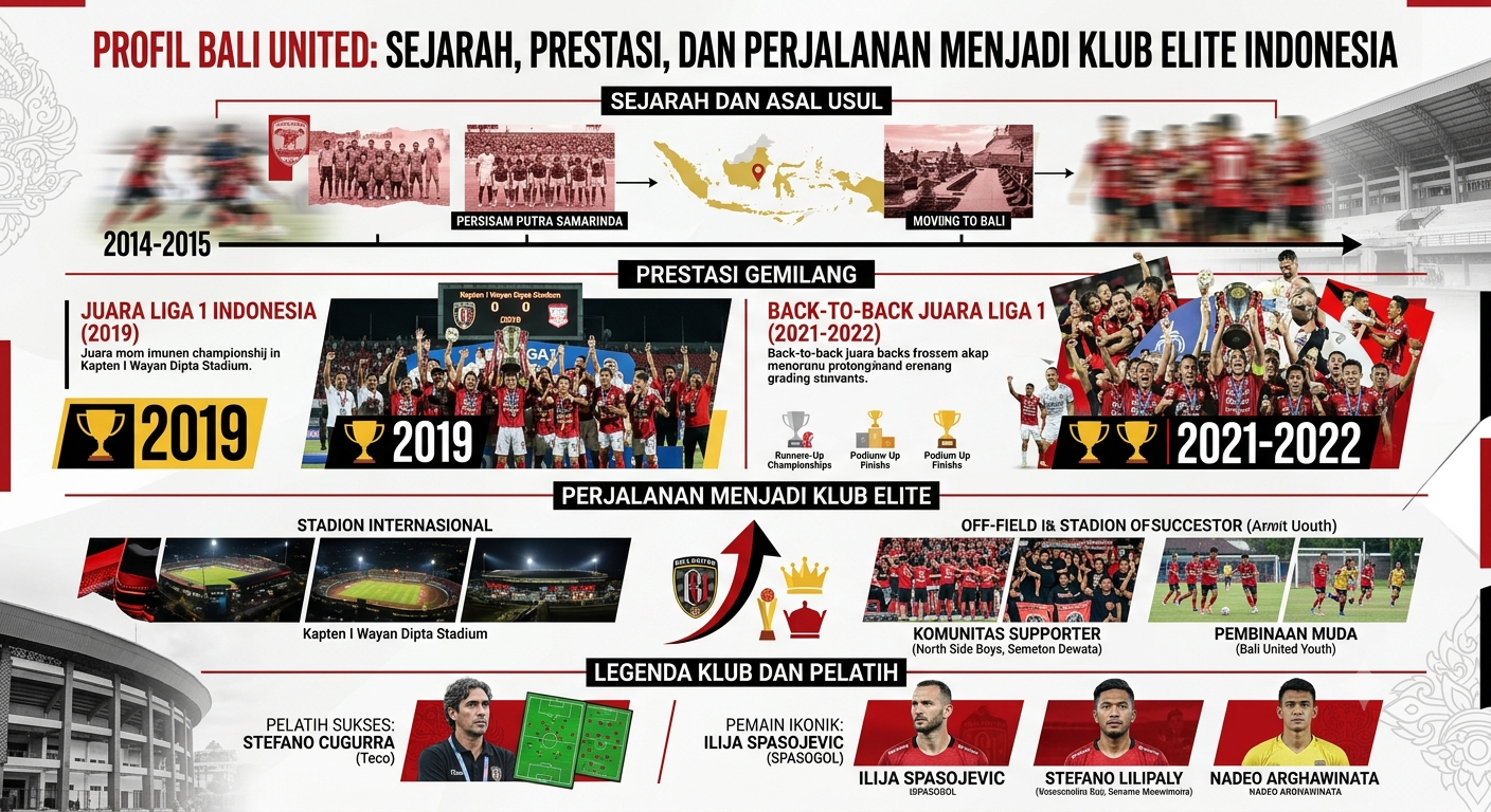 Profil Bali United: Sejarah, Prestasi, dan Perjalanan Menjadi Klub Elite Indonesia
