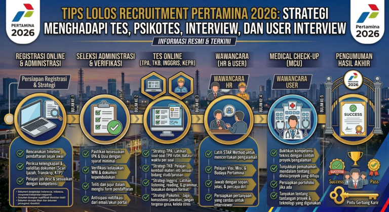 Tips Lolos Recruitment Pertamina 2026: Strategi Menghadapi Tes, Psikotes, Interview, dan User Interview