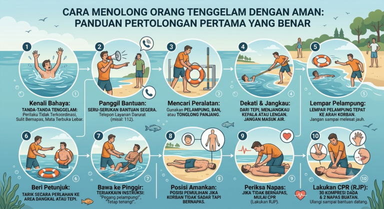 Cara Menolong Orang Tenggelam dengan Aman: Panduan Pertolongan Pertama yang Benar