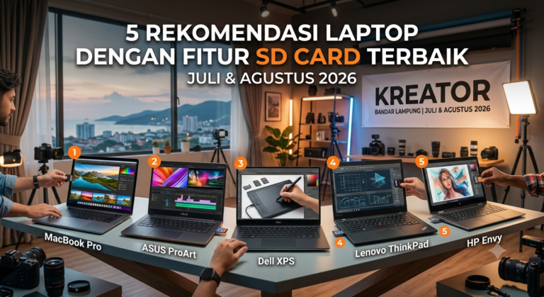 5 Rekomendasi Laptop dengan Fitur SD Card Terbaik (Juli & Agustus 2026)
