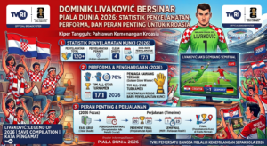 Dominik Livaković Bersinar di Piala Dunia 2026: Statistik Penyelamatan, Performa, dan Peran Penting untuk Kroasia