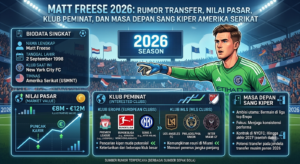 Matt Freese 2026: Rumor Transfer, Nilai Pasar, Klub Peminat, dan Masa Depan Sang Kiper Amerika Serikat