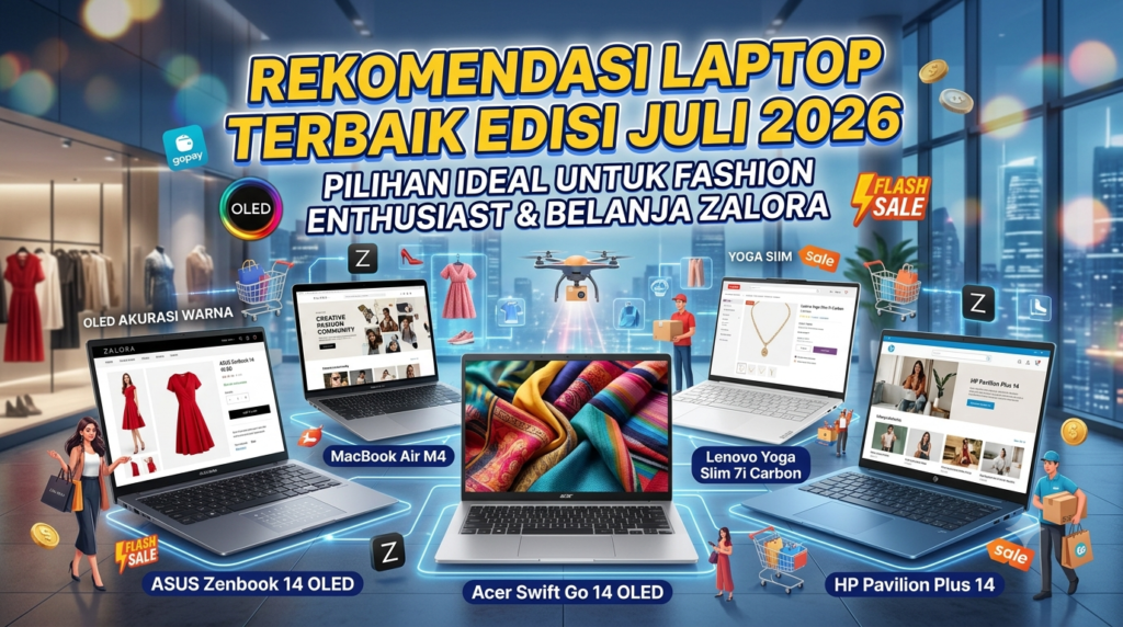 Rekomendasi Laptop Terbaik Edisi Juli 2026: Pilihan Ideal untuk Fashion Enthusiast & Belanja Zalora