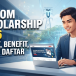 Mahasiswa sedang mempelajari panduan pendaftaran Telkom Scholarship 2026 di website resmi.