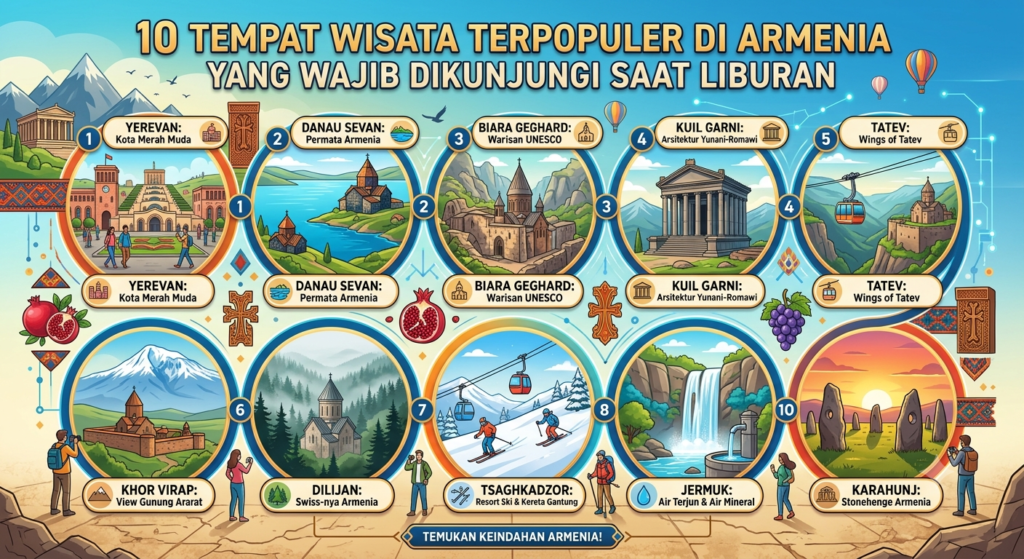 10 Tempat Wisata Terpopuler di Armenia yang Wajib Dikunjungi Saat Liburan