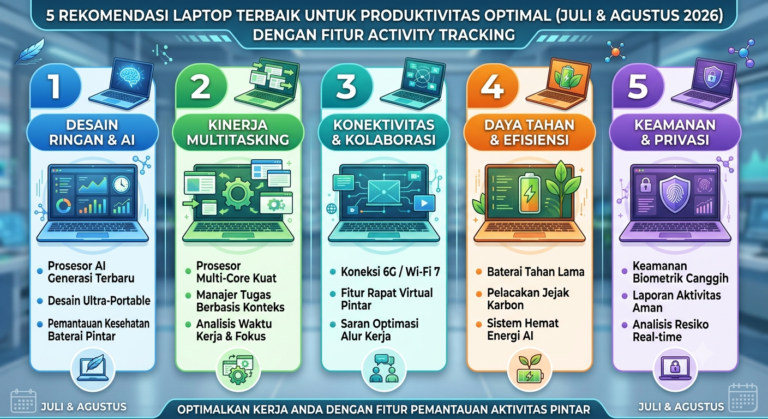 5 Rekomendasi Laptop Terbaik dengan Fitur Activity Tracking untuk Produktivitas Optimal (Juli & Agustus 2026)
