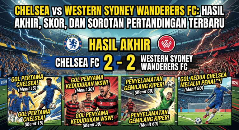 Chelsea vs Western Sydney Wanderers FC: Hasil Akhir, Skor, dan Sorotan Pertandingan Terbaru