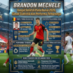 Brandon Mechele Tampil Solid di Piala Dunia 2026, Simak Statistik dan Performa Terbarunya