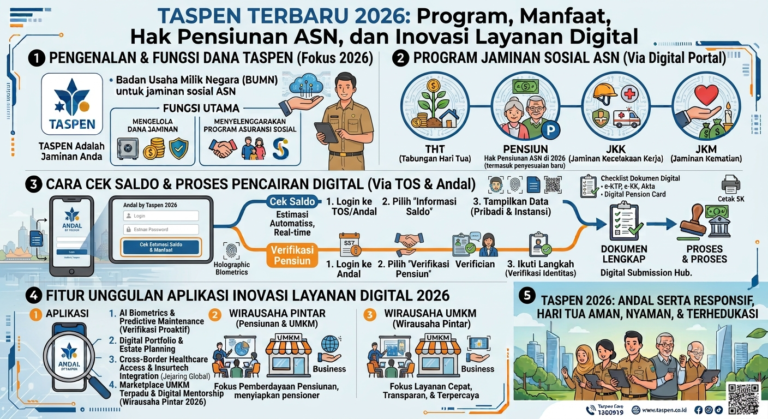 Taspen Terbaru 2026: Program, Manfaat, Hak Pensiunan ASN, dan Inovasi Layanan Digital yang Perlu Diketahui