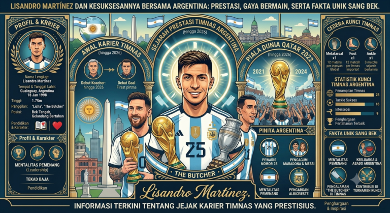 Lisandro Martínez dan Kesuksesannya Bersama Argentina: Prestasi, Gaya Bermain, serta Fakta Unik Sang Bek