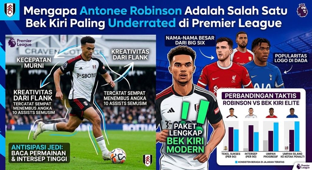 Mengapa Antonee Robinson Adalah Salah Satu Bek Kiri Paling Underrated di Premier League
