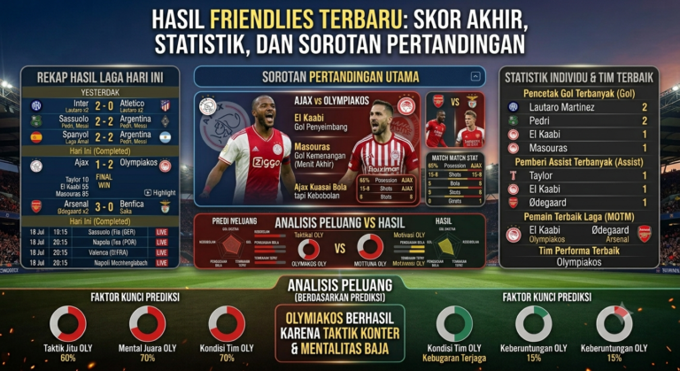 Hasil Friendlies Terbaru: Skor Akhir, Statistik, dan Sorotan Pertandingan
