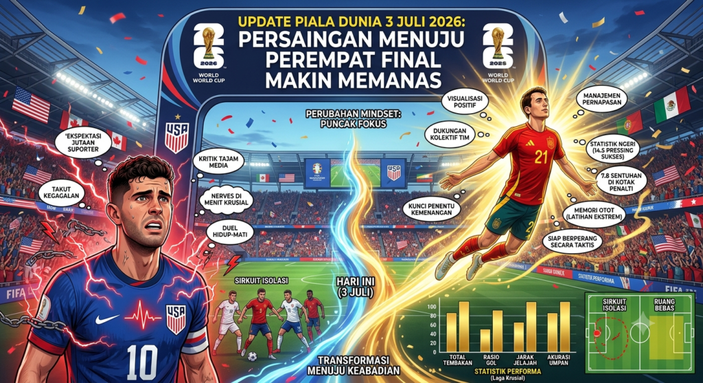 Update Piala Dunia 3 Juli 2026: Persaingan Menuju Perempat Final Makin Memanas