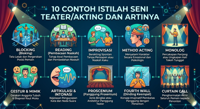 10 Contoh Istilah Seni Teater/Akting dan Artinya
