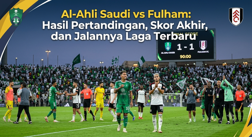 Al-Ahli Saudi vs Fulham: Hasil Pertandingan, Skor Akhir, dan Jalannya Laga Terbaru