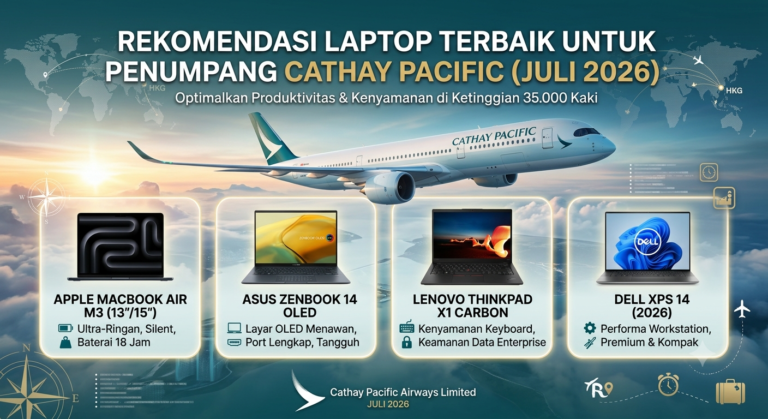 Rekomendasi Laptop Terbaik untuk Penumpang Cathay Pacific (Juli 2026)