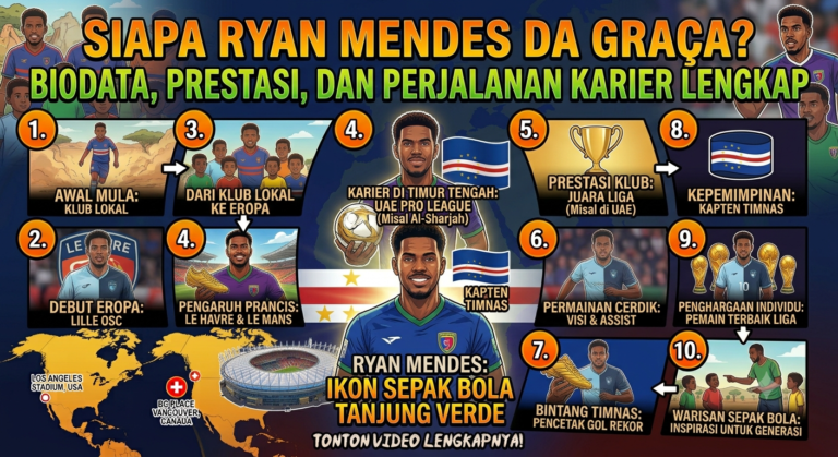 Profil Ryan Mendes da Graça: Biodata, Prestasi, dan Perjalanan Karier Lengkap