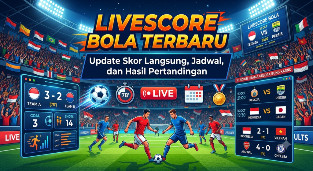 Livescore Bola Terbaru: Update Skor Langsung, Jadwal, dan Hasil Pertandingan