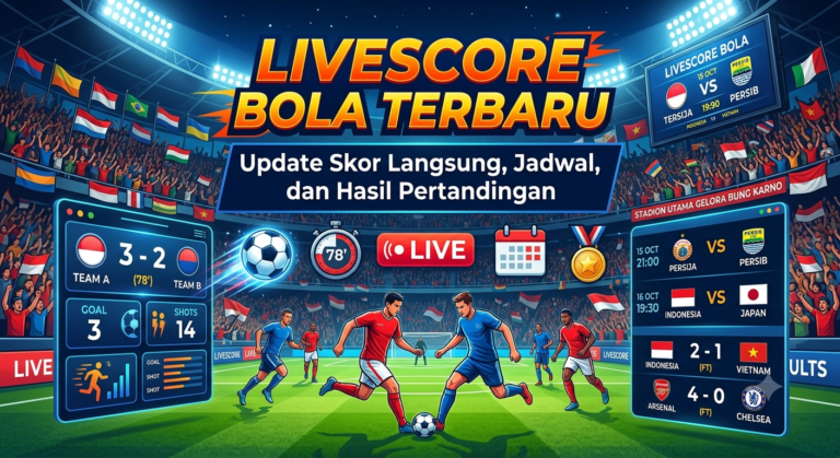 Livescore Bola Terbaru: Update Skor Langsung, Jadwal, dan Hasil Pertandingan