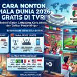 Cara Nonton Piala Dunia 2026 Gratis di TVRI: Jadwal Siaran Langsung, Cara Akses, dan Daftar Pertandingan