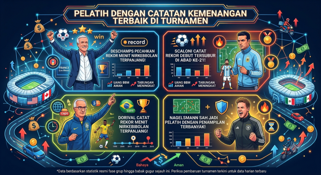 Pelatih dengan Catatan Kemenangan Terbaik di Turnamen