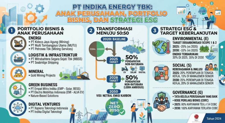 PT Indika Energy Tbk: Anak Perusahaan, Portofolio Bisnis, dan Strategi ESG