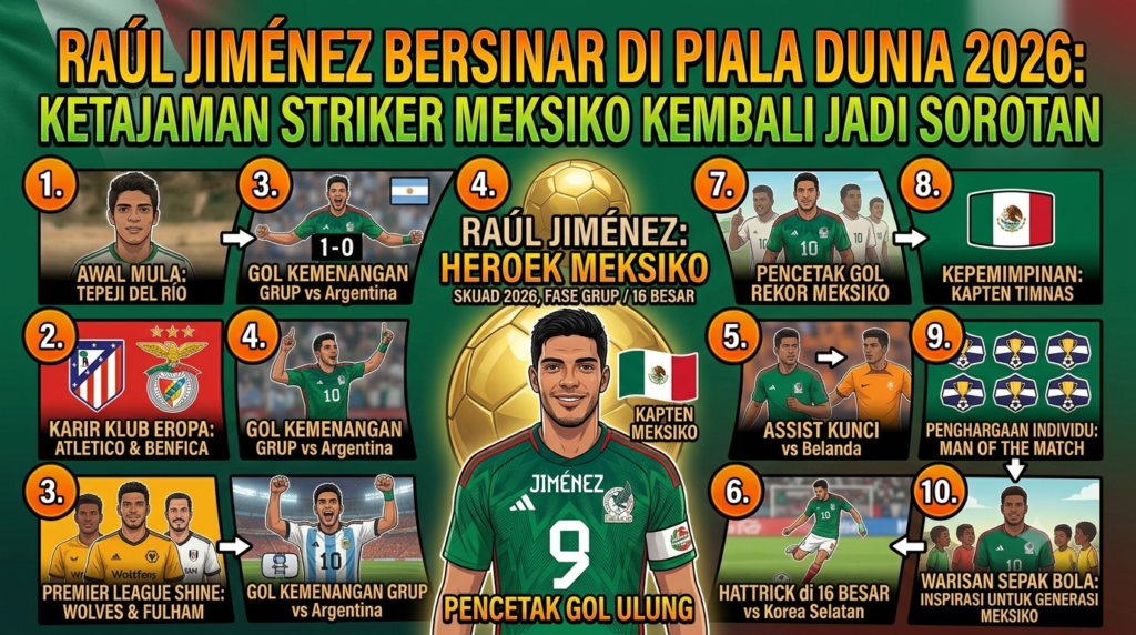 Raúl Jiménez Bersinar di Piala Dunia 2026: Ketajaman Striker Meksiko Kembali Jadi Sorotan