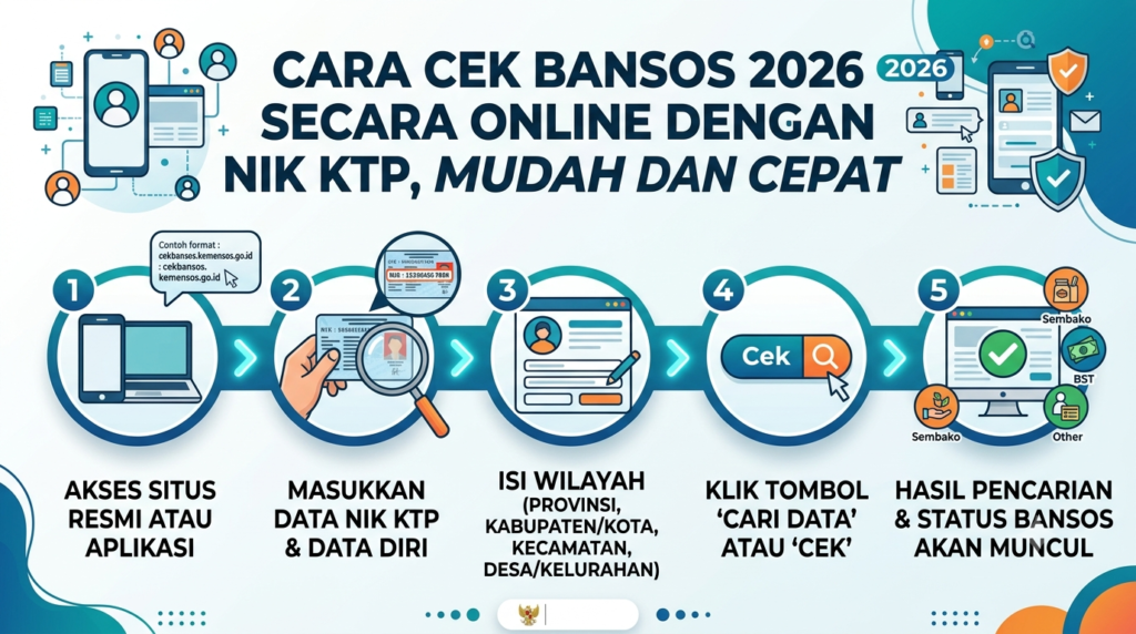 Cara Cek Bansos 2026 Secara Online dengan NIK KTP, Mudah dan Cepat