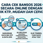 Cara Cek Bansos 2026 Secara Online dengan NIK KTP, Mudah dan Cepat