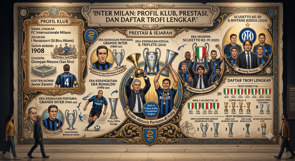 Inter Milan: Profil Klub, Prestasi, dan Daftar Trofi Lengkap