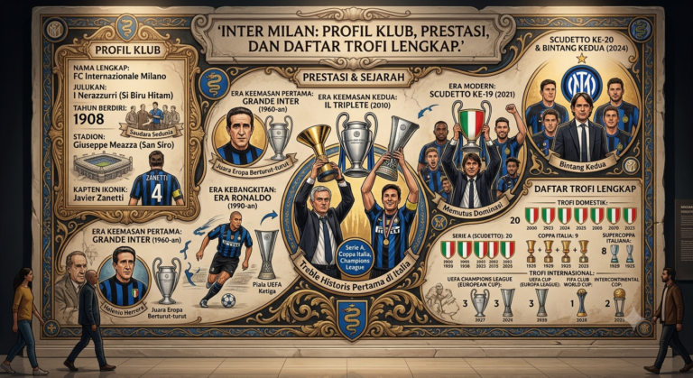 Inter Milan: Profil Klub, Prestasi, dan Daftar Trofi Lengkap
