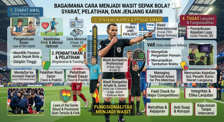 Bagaimana Cara Menjadi Wasit Sepak Bola? Syarat, Pelatihan, dan Jenjang Karier