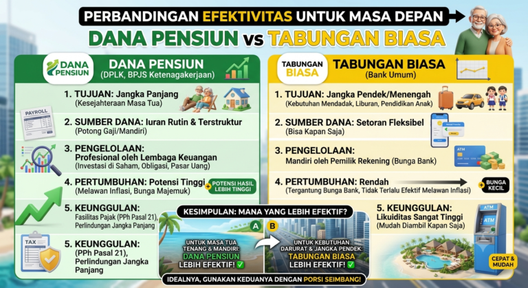 Dana Pensiun vs Tabungan Biasa: Mana yang Lebih Efektif untuk Masa Depan?