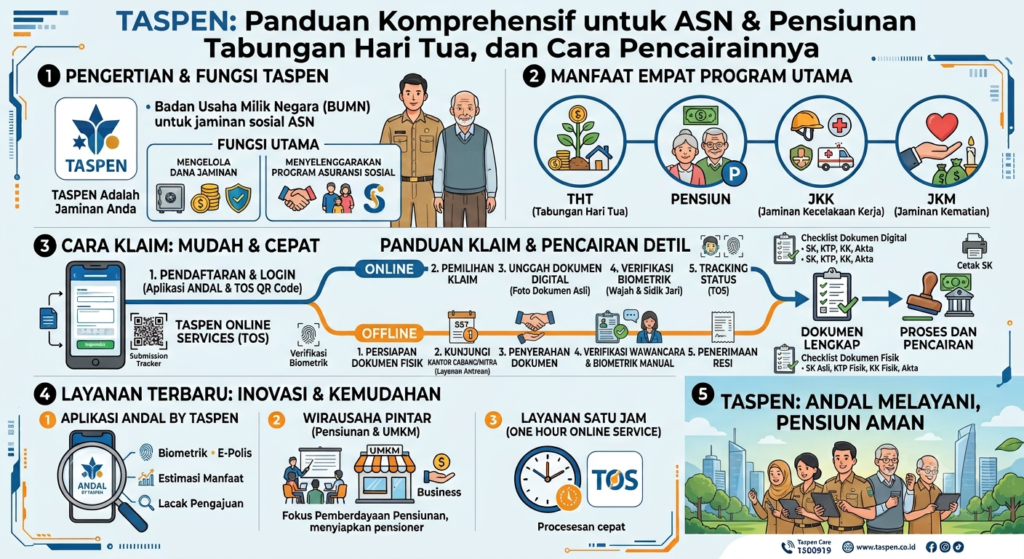 Cara Klaim Taspen Secara Online dan Offline: Syarat, Dokumen, serta Proses Pencairan Terbaru