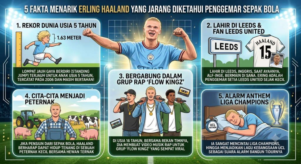 5 Fakta Menarik Erling Haaland yang Jarang Diketahui Penggemar Sepak Bola