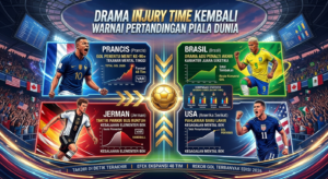 Drama Injury Time Kembali Warnai Pertandingan Piala Dunia