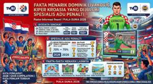 Fakta Menarik Dominik Livaković, Kiper Kroasia yang Dijuluki Spesialis Adu Penalti