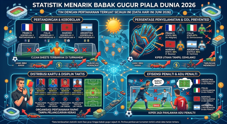 Statistik Menarik Babak Gugur Piala Dunia 2026