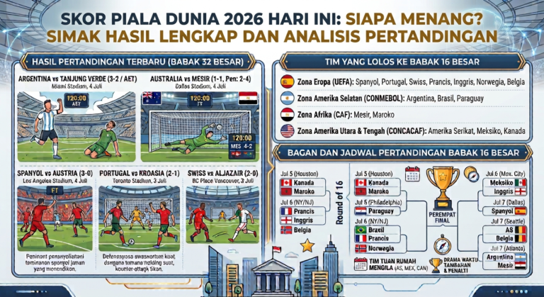 Skor Piala Dunia 2026 Hari Ini: Siapa Menang? Simak Hasil Lengkap dan Analisis Pertandingan