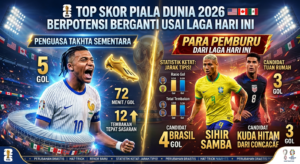 Top Skor Piala Dunia 2026 Berpotensi Berganti Usai Laga Hari Ini