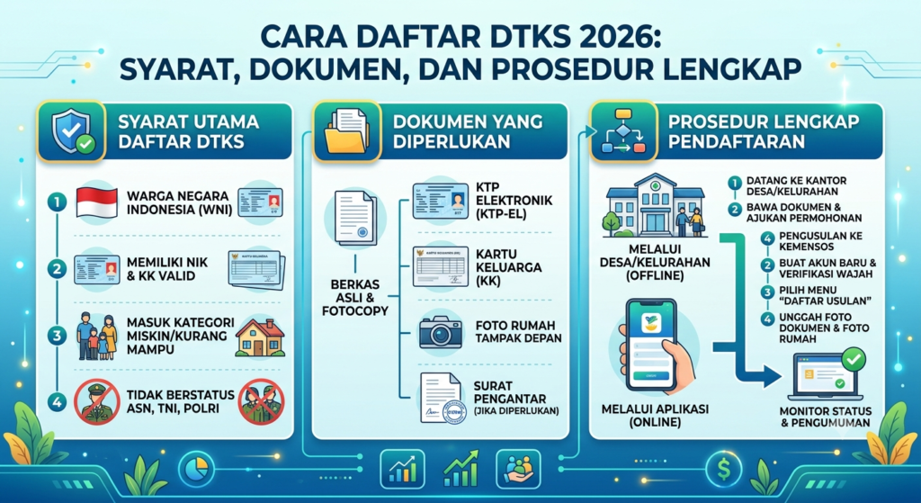 Cara Daftar DTKS 2026: Syarat, Dokumen, dan Prosedur Lengkap