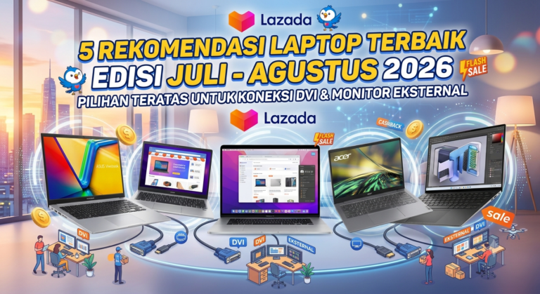 5 Rekomendasi Laptop Terbaik dengan Dukungan DVI & Monitor Eksternal (Juli - Agustus 2026)