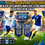 Jadwal USA vs Bosnia and Herzegovina di Piala Dunia 2026: Jam Kick-off WIB, Link Live Streaming, dan Preview Laga