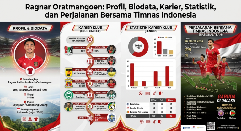 Ragnar Oratmangoen: Profil, Biodata, Karier, Statistik, dan Perjalanan Bersama Timnas Indonesia