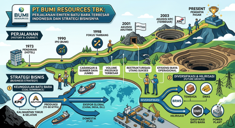 PT Bumi Resources Tbk: Perjalanan Emiten Batu Bara Terbesar Indonesia dan Strategi Bisnisnya