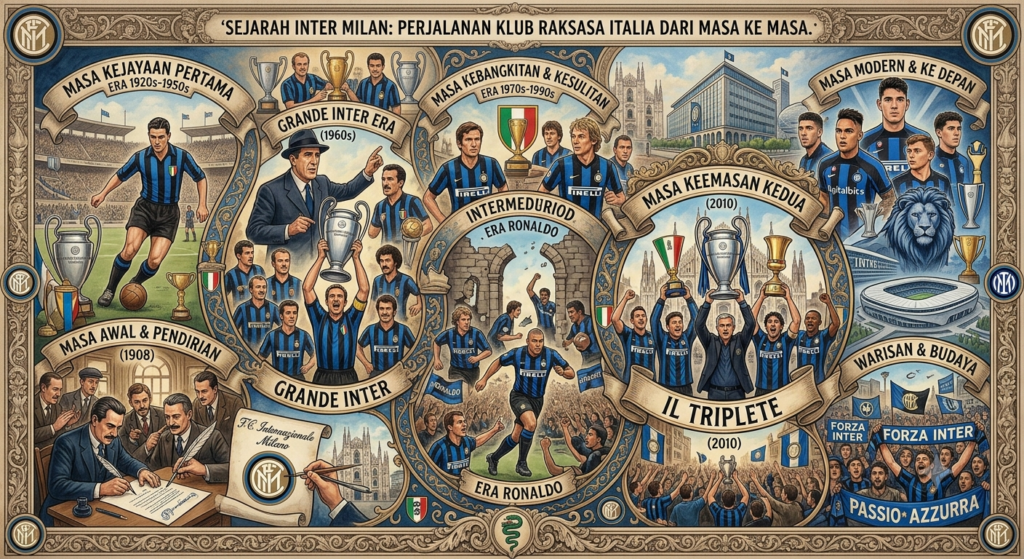 Sejarah Inter Milan: Perjalanan Klub Raksasa Italia dari Masa ke Masa