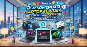 5 Rekomendasi Laptop Terbaik dengan Fitur Audio Jack (Juli - Agustus 2026) Di tengah maraknya penggunaan earphone atau headphone nirkabel (wireless), kehadiran port audio jack 3.5mm pada laptop tetap menjadi fitur krusial yang tidak terantikan. Bagi para audio enthusiast, editor video, podcaster, musisi, hingga gamer, koneksi kabel analog melalui 3.5mm headphone/microphone combo jack menyajikan kualitas audio murni tanpa masalah latency (penundaan suara) ataupun risiko kehabisan baterai saat sedang bekerja.  Memasuki bulan Juli dan Agustus 2026, berbagai produsen laptop terkemuka tetap mempertahankan port audio jack 3.5mm pada jajaran laptop terbaru mereka. Bahkan, banyak di antaranya yang sudah membekali port tersebut dengan DAC (Digital-to-Analog Converter) tingkat tinggi atau fitur Hi-Res Audio Support untuk menggerakkan headphone berimpedansi tinggi secara optimal.  Berikut adalah 5 rekomendasi laptop terbaik edisi Juli - Agustus 2026 yang dibekali port audio jack unggulan untuk kebutuhan audio profesional maupun hiburan harian.  Mengapa Port Audio Jack 3.5mm Masih Sangat Penting di Tahun 2026? Meskipun teknologi Bluetooth 5.3 dan 5.4 sudah sangat canggih, koneksi kabel melalui audio jack tetap memiliki keunggulan mutlak:  Zero Latency (Tanpa Delay): Sangat vital untuk proses editing video, pembuatan musik di DAW (Digital Audio Workstation), serta bermain game kompetitif agar efek suara terdengar secara real-time.  Kualitas Suara Maksimal (Lossless Audio): Mampu menyalurkan frekuensi audio tinggi tanpa kompresi sinyal nirkabel, sangat cocok dipadukan dengan IEM (In-Ear Monitor) atau studio monitor headphone.  Kepraktisan Tinggi (Plug and Play): Tidak memerlukan proses pairing Bluetooth yang kadang tidak stabil atau mengunduh driver tambahan.  Dukungan Combo Microphone: Port 3.5mm modern mendukung konektor TRRS, sehingga satu port dapat digunakan untuk mendengarkan audio sekaligus mengalirkan sinyal mikrofon eksternal.  5 Rekomendasi Laptop Terbaik dengan Audio Jack (Juli - Agustus 2026) 1. Apple MacBook Pro 14 (M3 Pro / M4 Series) Kategori: Laptop Terbaik untuk Produksi Audio & Musik Profesional  Apple MacBook Pro 14 konsisten menjadi standar tertinggi bagi para produser musik dan editor audio. Salah satu keunggulan utamanya adalah ketersediaan port audio jack 3.5mm yang dilengkapi dukungan khusus untuk headphone berimpedansi tinggi (high-impedance headphones).  Fitur Audio: 3.5mm Headphone Jack (Support High-Impedance Headphone & Advanced DAC), 6-Speaker Sound System  Prosesor: Apple M3 Pro / M4 Chip  RAM: 18 GB / 36 GB Unified Memory  Penyimpanan: 512 GB / 1 TB NVMe SSD  Bobot: ~1,60 kg  Keunggulan untuk Pengguna Audio: Sistem DAC internal MacBook Pro secara otomatis mendeteksi impedansi perangkat audio yang dicolokkan. Anda dapat langsung menggunakan studio headphone kelas profesional (seperti 250 Ohm atau lebih) tanpa bantuan amplifier eksternal tambahan.  2. ASUS ROG Zephyrus G14 (2026 Edition) Kategori: Laptop Gaming & Editing Video dengan Audio Hi-Res  ASUS ROG Zephyrus G14 tidak hanya menawarkan performa komputasi kencang, tetapi juga perhatian besar pada sektor tata suara. Dibalut bodi magnesium yang ringkas, laptop ini dibekali sertifikasi Hi-Res Audio.  Fitur Audio: 1x 3.5mm Combo Audio Jack, Hi-Res Audio Certification, Dolby Atmos  Prosesor: AMD Ryzen AI 9 / Ryzen 9 Series  Kartu Grafis: NVIDIA GeForce RTX 4060 / RTX 4070  RAM: 16 GB / 32 GB LPDDR5X  Penyimpanan: 1 TB PCIe 4.0 SSD  Bobot: ~1,50 kg  Keunggulan untuk Pengguna Audio: Dukungan sertifikasi Hi-Res memastikan sinyal frekuensi suara yang disalurkan melalui jack 3.5mm sangat detail. Sangat ideal untuk mendengarkan musik format lossless atau bermain game bergenre first-person shooter (FPS) yang membutuhkan presisi arah langkah kaki musuh.  3. Lenovo ThinkPad T14s Gen 5 Kategori: Laptop Bisnis & Panggilan Konferensi Jernih  Untuk kebutuhan profesional kantor, podcaster, dan rapat online maraton, Lenovo ThinkPad T14s menawarkan port audio jack yang sangat stabil serta dipadukan dengan sistem peredam bising berbasis AI (AI Noise Cancellation).  Fitur Audio: 1x Headphone / Microphone Combo Jack (3.5mm), Dolby Audio Premium  Prosesor: Intel Core Ultra 7 / AMD Ryzen 7 PRO  RAM: 16 GB / 32 GB LPDDR5X  Penyimpanan: 512 GB / 1 TB NVMe SSD  Bobot: ~1,24 kg  Keunggulan untuk Pengguna Audio: Sistem mikrofon bawaan dan masukan mikrofon eksternal via audio jack terintegrasi dengan pemrosesan filter suara AI. Fitur ini secara efektif memblokir suara bising latar belakang saat Anda melakukan panggilan di lingkungan yang ramai.  4. Acer Swift Go 14 AI Kategori: Laptop Ringkas dengan Audio Jernih & Value for Money  Acer Swift Go 14 AI menyajikan keseimbangan yang pas antara harga, portabilitas, dan ketersediaan port fisik lengkap termasuk audio jack 3.5mm.  Fitur Audio: 1x 3.5mm Headphone/Speaker Jack, Acer PurifiedVoice 2.0  Prosesor: Intel Core Ultra 5 / Ultra 7  RAM: 16 GB LPDDR5X  Penyimpanan: 512 GB / 1 TB NVMe SSD  Bobot: ~1,32 kg  Keunggulan untuk Pengguna Audio: Sangat cocok untuk mahasiswa atau kreator konten muda yang sering menggunakan headset kabel untuk membuat sulih suara (voiceover) atau sekadar menikmati musik saat mengerjakan tugas.  5. HP Spectre x360 14 (2026) Kategori: Laptop Convertible 2-in-1 dengan Sistem Audio Premium  HP Spectre x360 14 adalah laptop fleksibel yang dapat dilipat 360 derajat. Selain memiliki layar sentuh OLED yang memukau, laptop ini mempertahankan port combo audio jack 3.5mm di sudut bodi yang sangat ergonomis.  Fitur Audio: 1x Headphone/Microphone Combo Jack (3.5mm), Audio by Poly / Bang & Olufsen  Prosesor: Intel Core Ultra 7  RAM: 16 GB / 32 GB LPDDR5X  Penyimpanan: 1 TB NVMe SSD  Bobot: ~1,44 kg  Keunggulan untuk Pengguna Audio: Penataan perangkat keras audio yang dikalibrasi oleh pakar tata suara memastikan keluaran suara analog melalui port 3.5mm memiliki keseimbangan bass dan treble yang sangat natural.  Tabel Perbandingan Fitur Audio Laptop Nama Laptop	Port Audio	Fitur Khusus Audio	Target Pengguna Utama Apple MacBook Pro 14	3.5mm Combo Jack	Support High-Impedance Headphone, Auto DAC	Produser Musik, Editor Audio/Video ASUS ROG Zephyrus G14	3.5mm Combo Jack	Hi-Res Audio, Dolby Atmos	Gamer, Content Creator, Audio Enthusiast Lenovo ThinkPad T14s	3.5mm Combo Jack	AI Noise Cancellation, Dolby Audio	Pekerja Bisnis, Podcaster, Remote Worker Acer Swift Go 14 AI	3.5mm Combo Jack	Acer PurifiedVoice 2.0	Pelajar, Mahasiswa, Pengguna Harian HP Spectre x360 14	3.5mm Combo Jack	Calibrated by Poly / B&O	Eksekutif, Kreator Multimedia Tips Merawat & Menggunakan Port Audio Jack pada Laptop Modern Agar kualitas sinyal audio analog dari laptop Anda tetap jernih dan bebas dari gangguan static noise, perhatikan tips teknis berikut:  Jaga Kebersihan Port: Bersihkan lubang jack 3.5mm secara berkala dari debu atau serabut menggunakan pembersih khusus anti-statis atau dust plug penutup saat tidak digunakan.  Gunakan Jack Standar TRRS: Untuk pengalaman penggunaan headset dengan mikrofon terintegrasi, pastikan menggunakan jack berstandar CTIA (TRRS) agar fungsionalitas mikrofon dan audio kiri/kanan berjalan sempurna.  Atur Sample Rate di OS: Masuk ke menu pengaturan suara (Sound Settings) di Windows atau macOS, lalu pilih tingkat Sample Rate tertinggi (misal: 24-bit, 48000 Hz atau 96000 Hz) untuk hasil audio yang lebih detail.  Kesimpulan Kehadiran port audio jack 3.5mm pada laptop keluaran Juli - Agustus 2026 terbukti masih sangat vital bagi banyak kalangan. Bagi pekerja profesional di bidang produksi suara dan musik, Apple MacBook Pro 14 adalah pilihan mutlak berkat dukungan high-impedance-nya. Sementara untuk penggunaan serbabisa mulai dari gaming, kreasi konten, hingga harian, ASUS ROG Zephyrus G14 dan Acer Swift Go 14 AI menyajikan fungsionalitas audio analog yang sangat andal dan responsif.