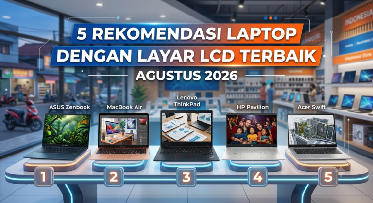 5 Rekomendasi Laptop Layar LCD Terbaik Agustus 2026: Nyaman, Awet, dan Responsif
