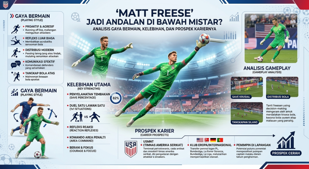 Matt Freese Jadi Andalan di Bawah Mistar? Analisis Gaya Bermain, Kelebihan, dan Prospek Kariernya